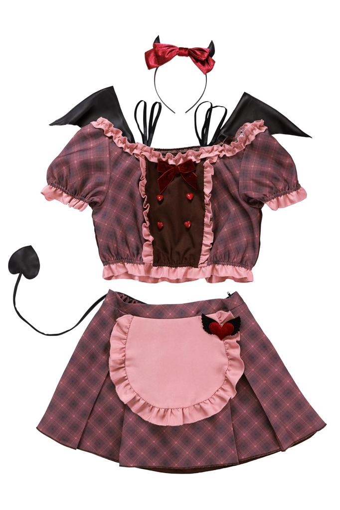 Clearstone Bitter Succubus Cosplay Costume for Halloween, Women's, Brown