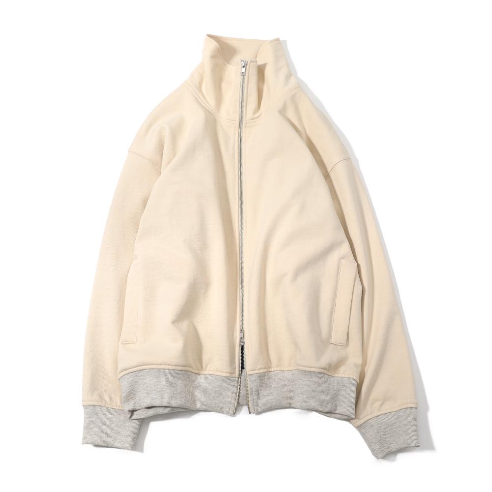 Horlisun Willow Collar Zip Up Jacket Cream
