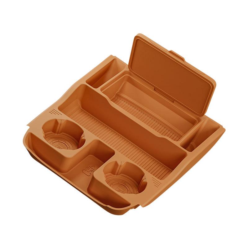 Silicone Double-Layer Storage Box for Xiaomi YU7 Console Compartment Trim