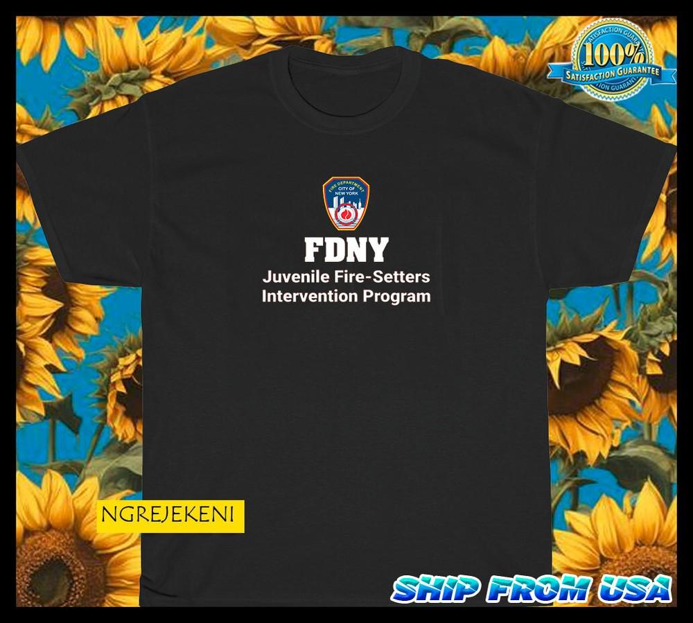 New York City Fire Department logo american funny t shirt SIZE S-5XL Unisex T-Shirt S