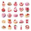 50PCS INS Style Cute Cake & Dessert Stickers - Delicious Food & Small Mochi Design for Stationery Decoration