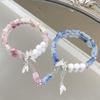 2Pcs  Chinese Ancient Style Butterfly Bamboo Sweet Versatile Couple Bracelet Exquisite Popular  Jewelry Accessory Gift