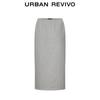 UR Women's Fleece-Lined Elastic Waist Midi Skirt
