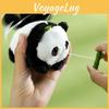 Huggable Panda Plush Keyring Rope Toy Bag Charm Decoration In Black And White