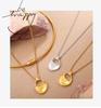 Elegant Saddle Shape Geometric Pendant Necklace