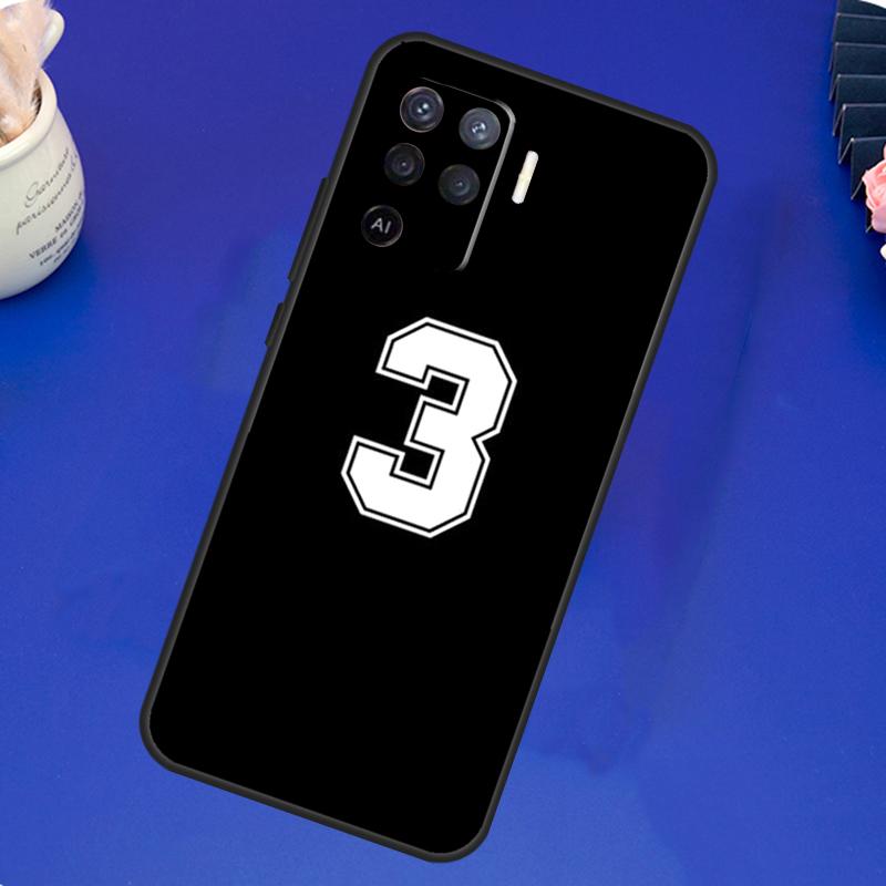 Custom Football Lucky number Case For OPPO A17 A57 A77 A78 A15 A16 A52 A72 A76 A96 A74 A94 A5 A9 A31 A93 A54S A53S A57S