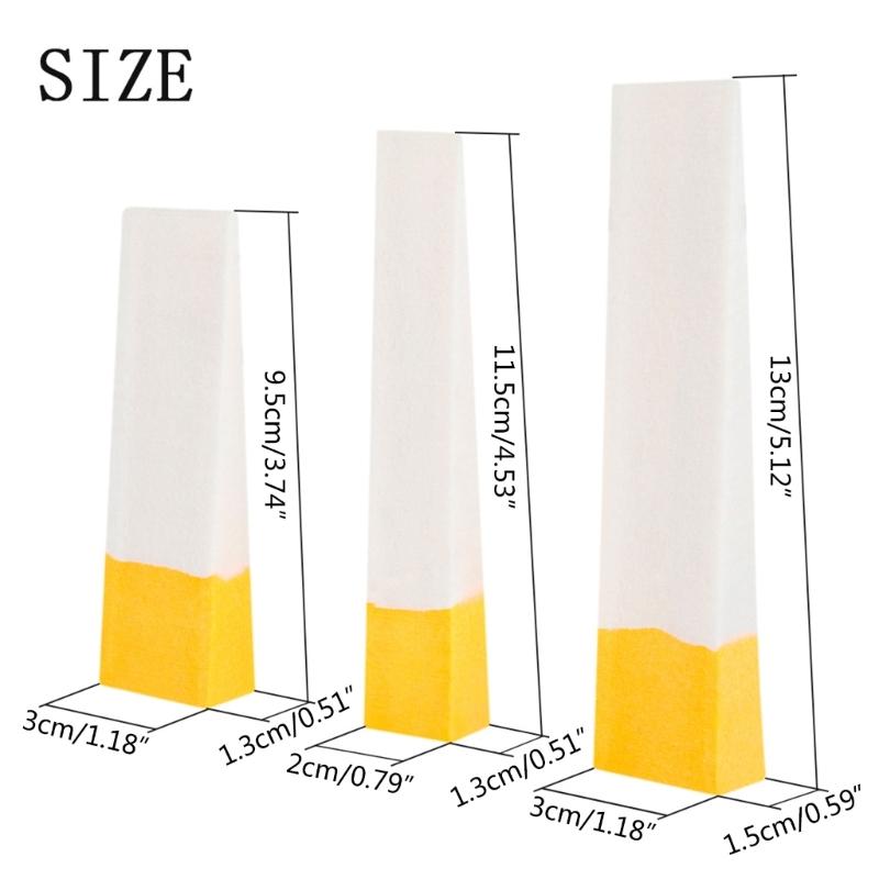 3 Pcs Professional Piano Mute Blocks Wool Felt Wedges Muffler Block Easy To Use