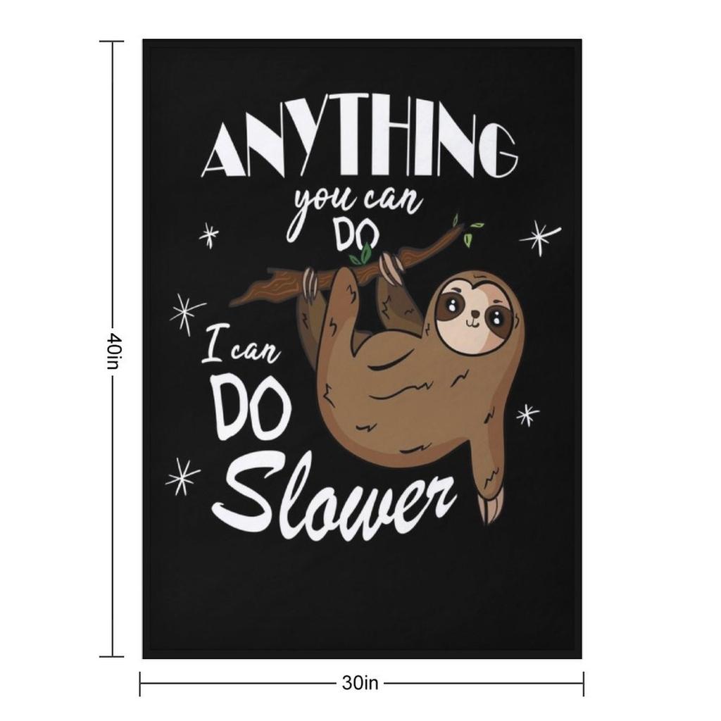 Funny Sloth Lover Gift Throw Blanket Soft Beds Camping Polar Sleeping Bag Blankets