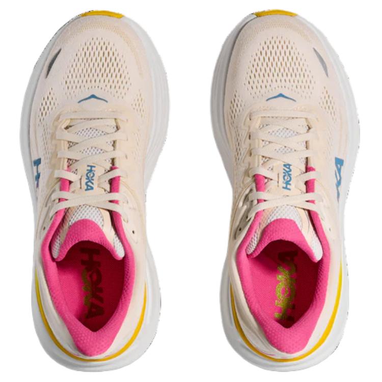 HOKA One One Bondi 9 Comfortable Versatile Breathable Running Shoes Women Sneaker Beige 1162014-ALBST