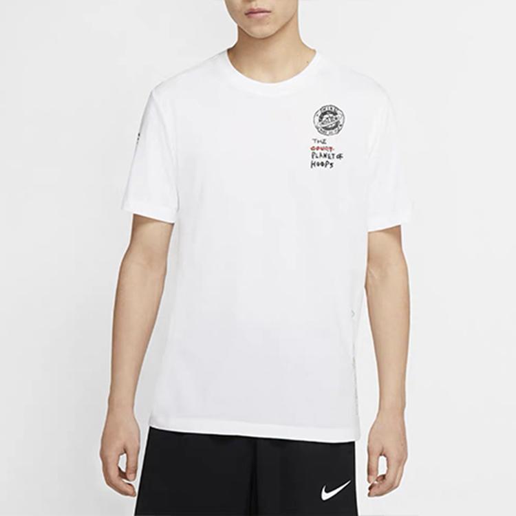 Nike Crew Neck Pullover T-Shirt Men Tops White CW4817-100