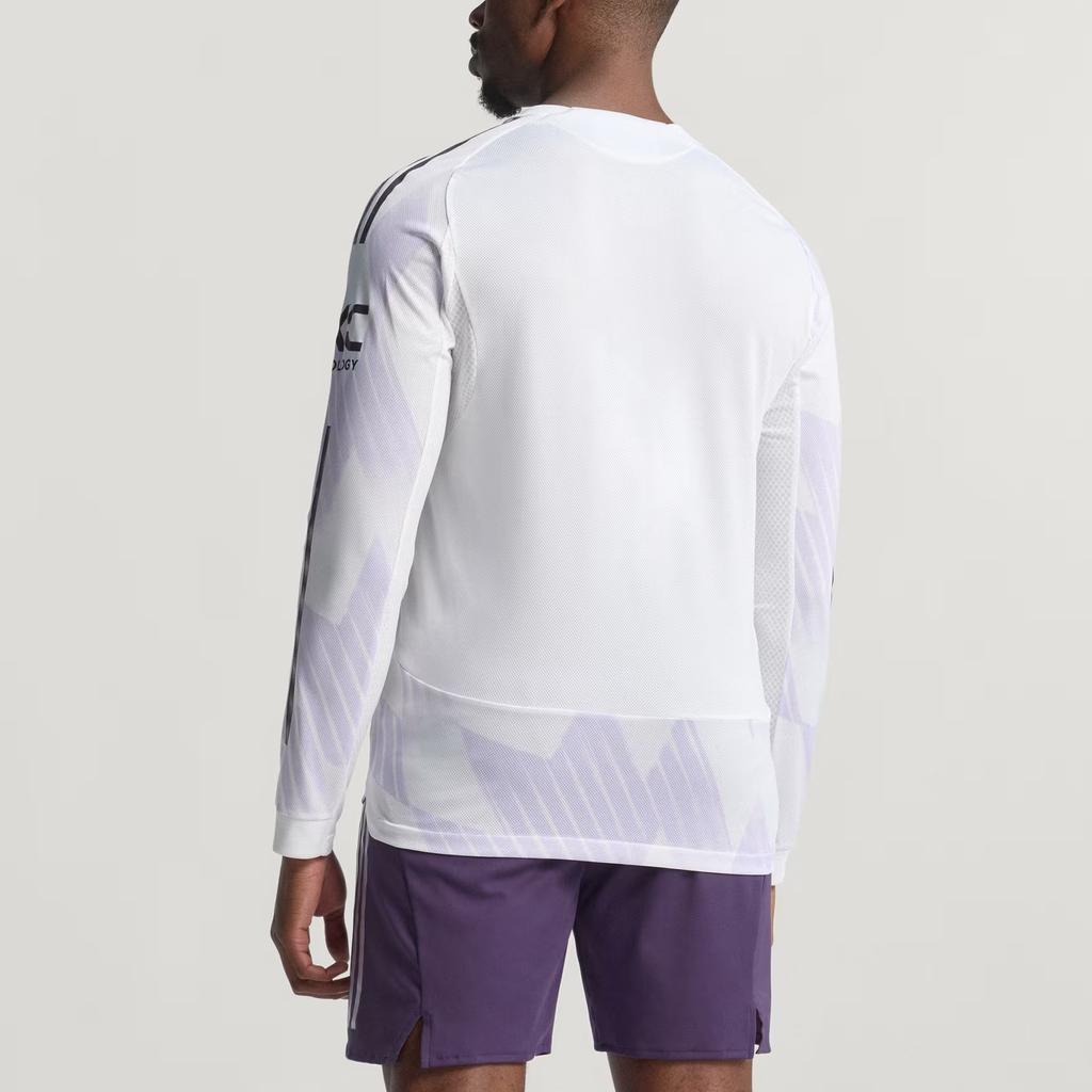 Adidas Manchester United 25/26 Auswärts Authentisches Slim-Fit Langarm Fußballtrikot Herren Tops JP3023