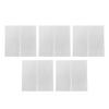 5 Pieces 28CT Embroidery Cloth Cotton White Crossed Stitch Fabric for Crafting Sewing Decorations 15x15cm