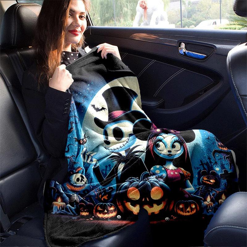 1pc Halloween Jack Printing Blanket - Soft, All-Season Throw for Office Blanket,Personalized Gift with Adorable Cartoon Design