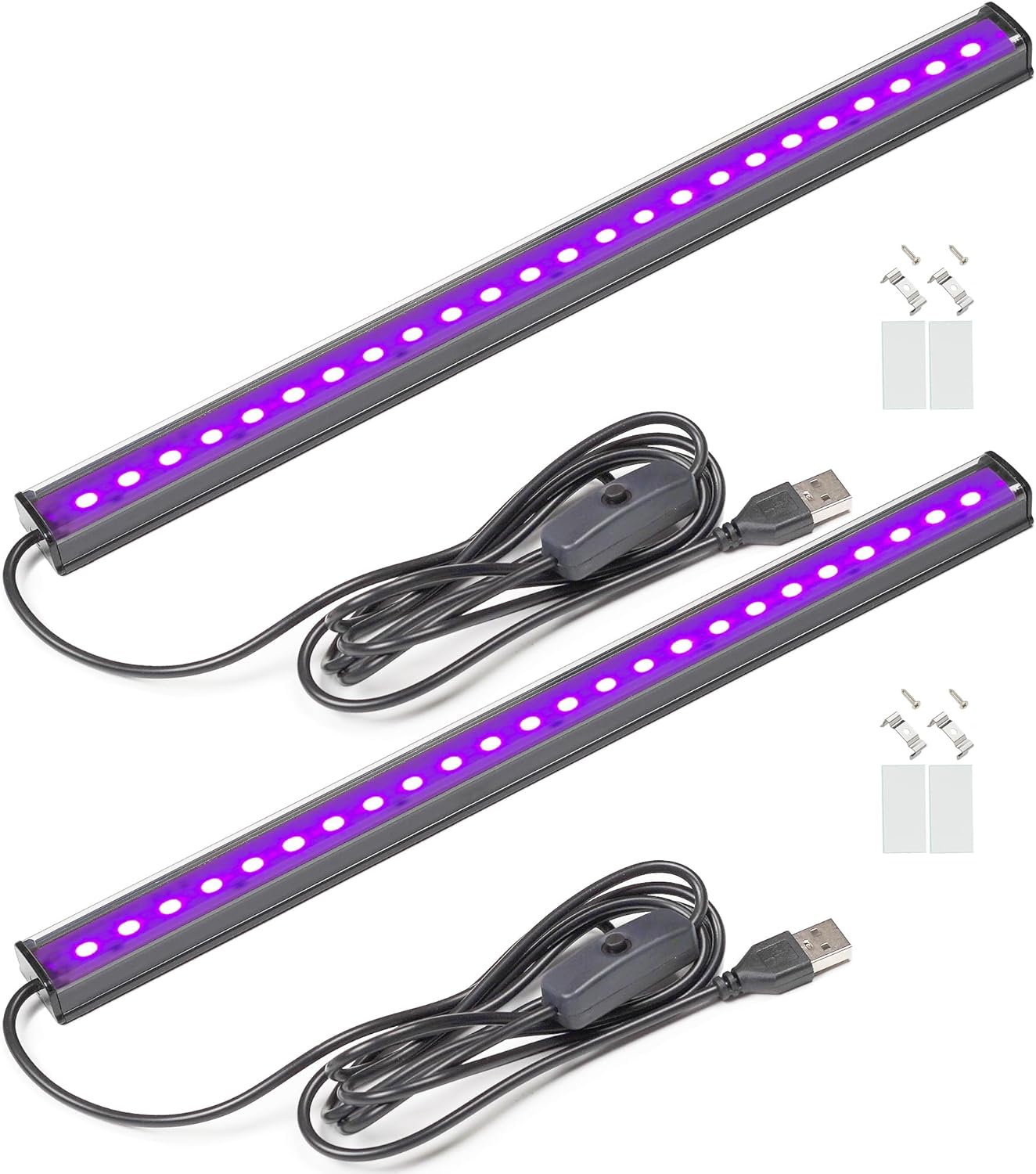 Фиолетовая светодиодная черная полоса, USB УФ-светильник черного цвета, светится в темноте, товары для украшения на Хэллоуин, краска для комнаты, краска для тела Modern