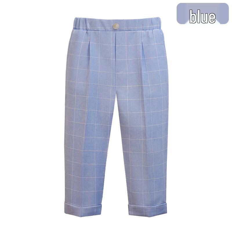 Pantaloni de costum uni pentru copii - Pantaloni lungi casual pentru băieți pentru uniforma de școală primară, costum de spectacol de primăvară/toamnă