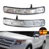 1/2Pcs Auto LED Rückspiegel Licht Blinker Lampe Blinker Anzeige Licht Für Ford Explorer