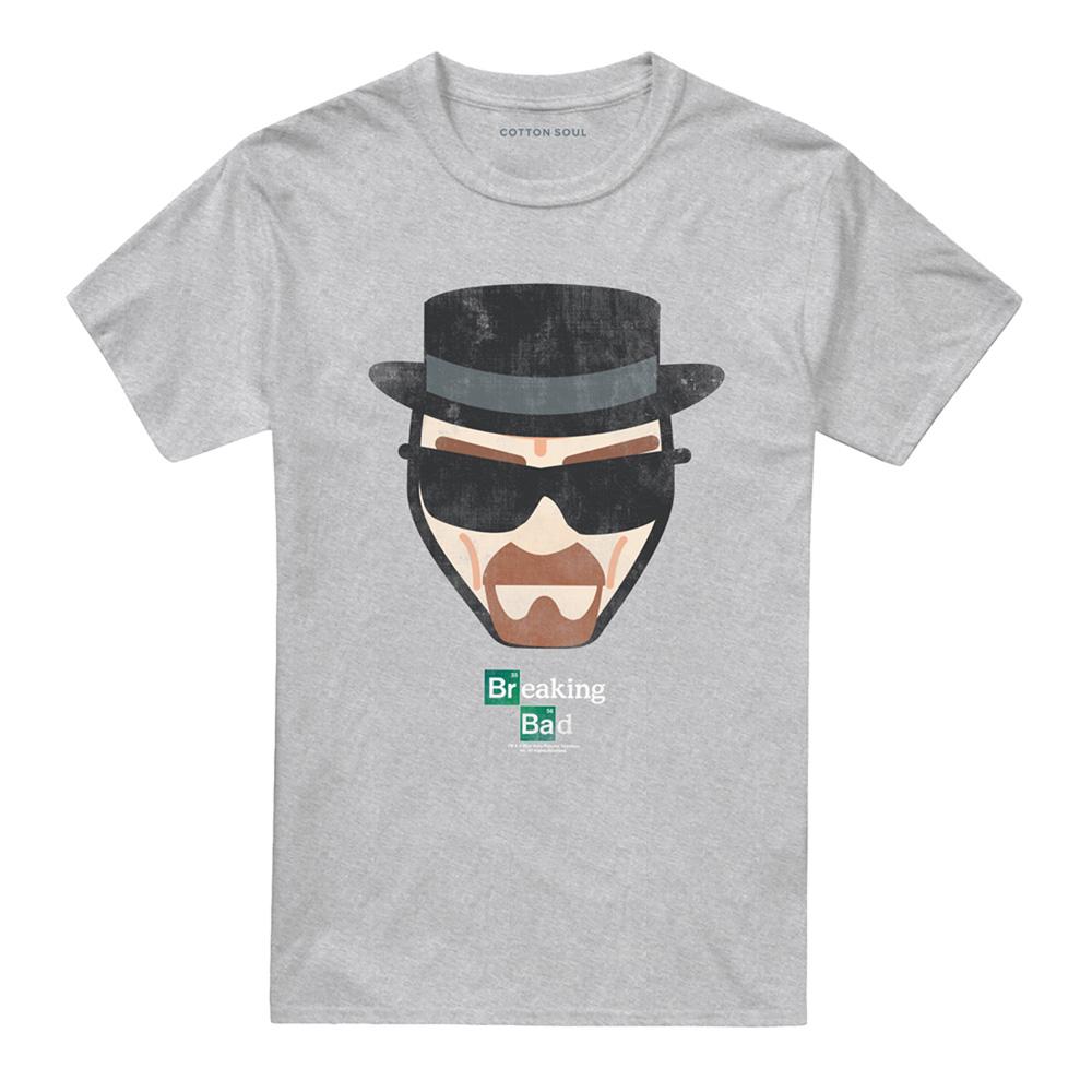 Breaking Bad Unisex Adult Heisenberg Face T-Shirt
