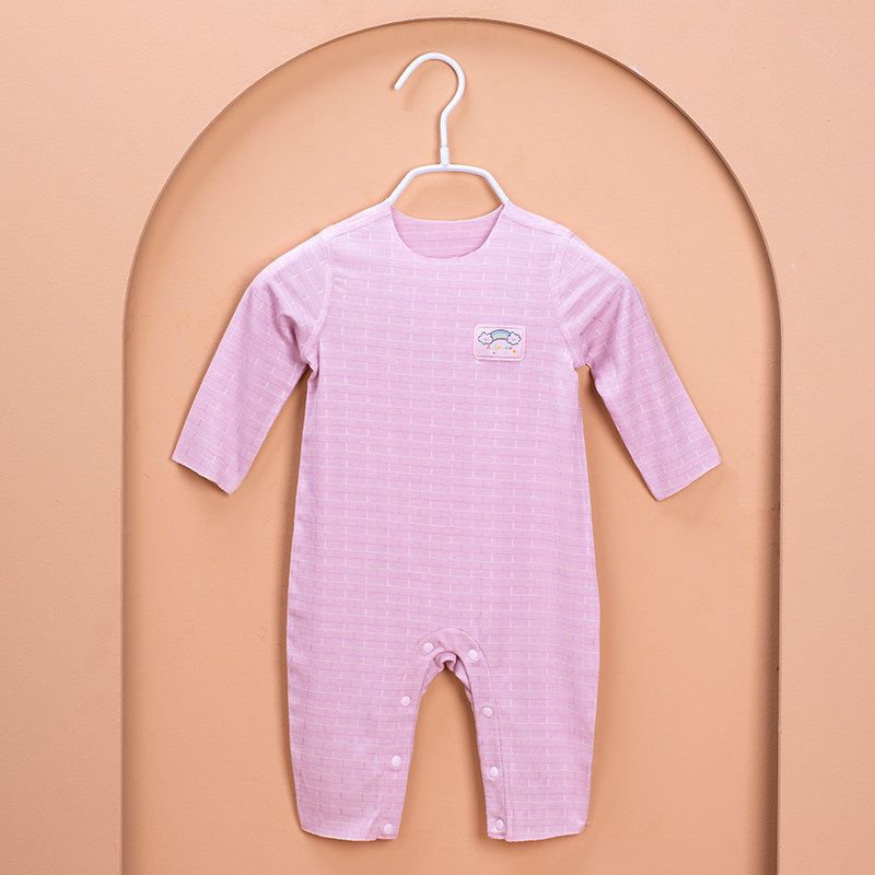 Modal Spring and Autumn Boneless Air Conditioning Baby Jumpsuit
