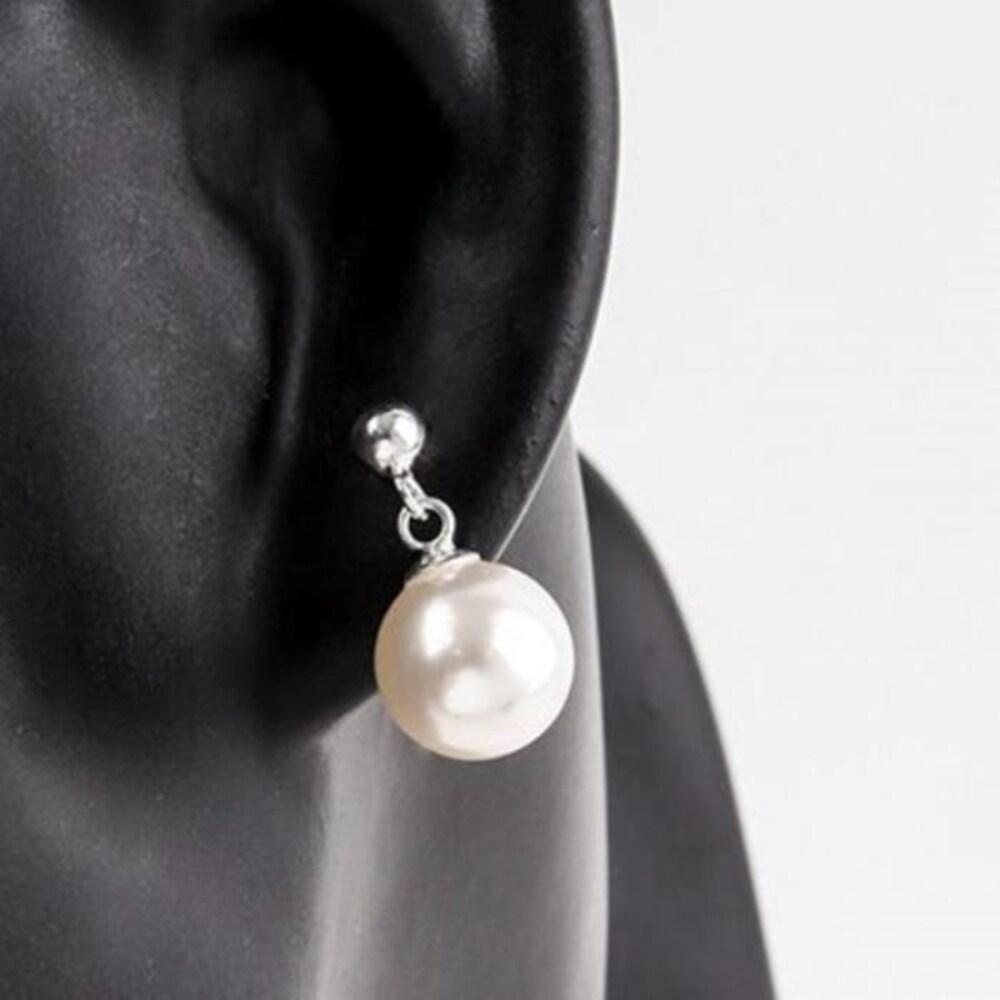 

Women s Pearl Basic Daily Freshwater Round Earrings (14223815)
