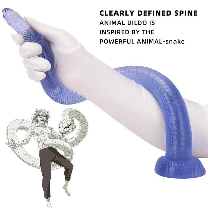 Snake Liner Whip 51cm Super Long Female Anal Plug Dildo Anal Dildo Erotic Sex Toys
