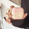 Cute Pink Grid Flower Imd Soft Earphone Case For Apple AirPods 1 2 3 Pro 2 3 Cover For AirPods 4 Silicone Shell