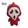 Decorative Skeleton Accessory Mini Screaming Keychain Pendant, 3D Printed Halloween Schoolbag Purse Bag Charm Hanging Decor, Backpack Accessories