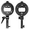 Speedlite Mount Adapter Bracket for Flash Light Softbox Snoots S-Type Grip Stand