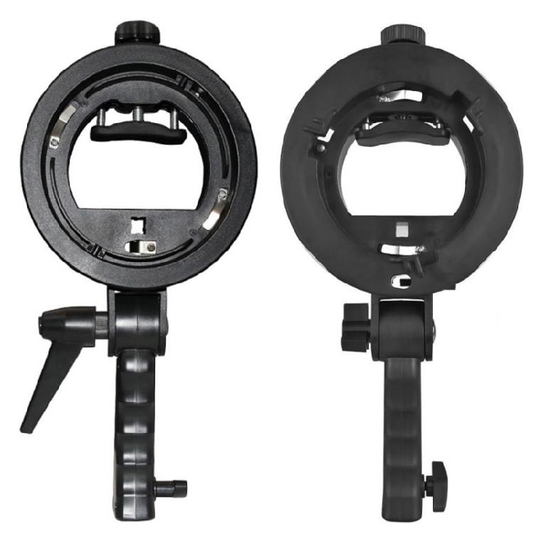 Speedlite Mount Adapter Bracket for Flash Light Softbox Snoots S-Type Grip Stand