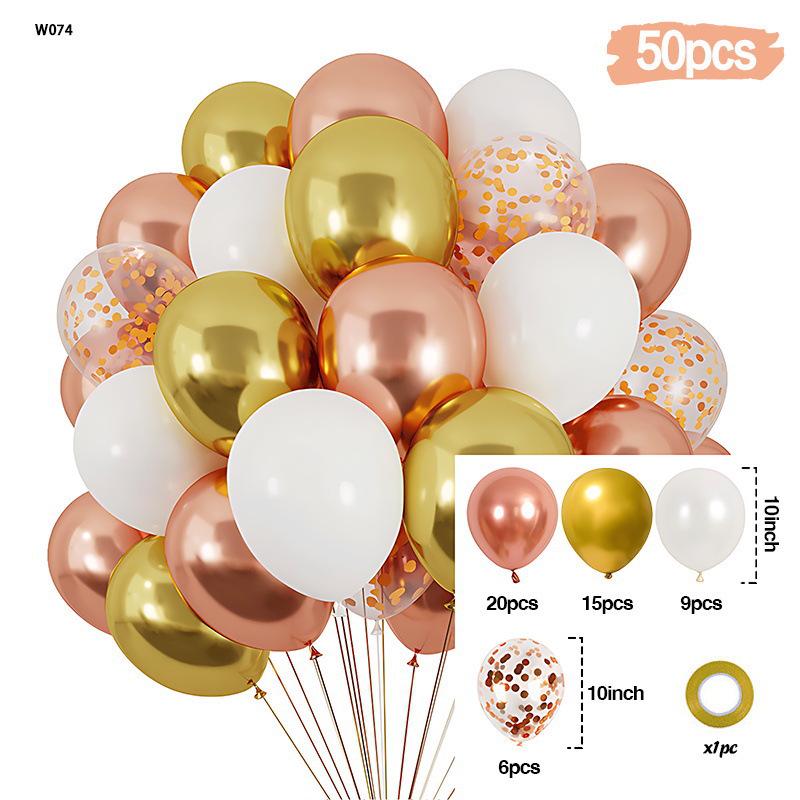 10-Zoll Latex-Ballon Festival Set: Individuell gestaltbare Ballonketten-Dekoration