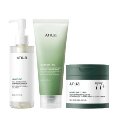 Set de 3 Pasos Cuidado de Poros Suaves Sebum OUT – Discos Limpiadores, Aceite Limpiador y Espuma Limpiadora