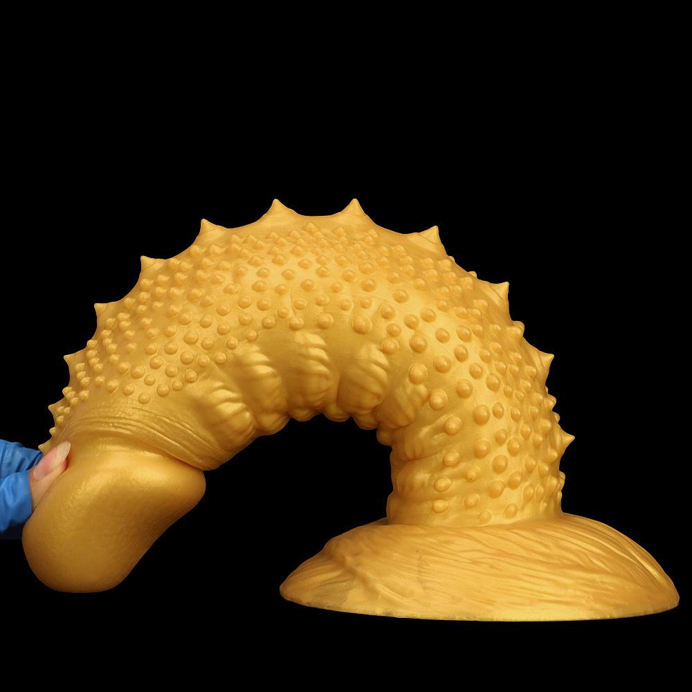 Extra Large Gold Soft Silicone Realistic Dildo Anal Plug Adult Sex Toy Fisting Big Dick Penis