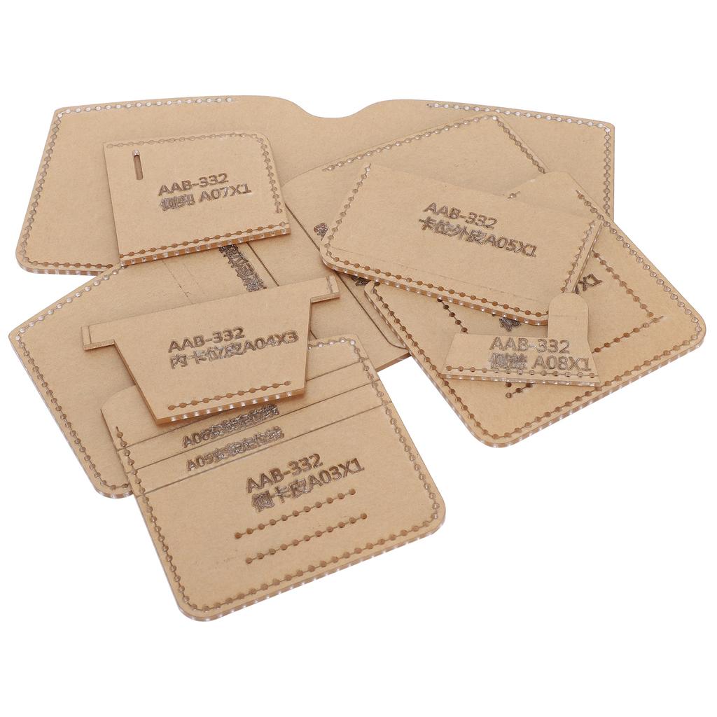 Short Wallet Acrylic Template Purse Making Stencil DIY Pattern Clear Leathercraft Tool