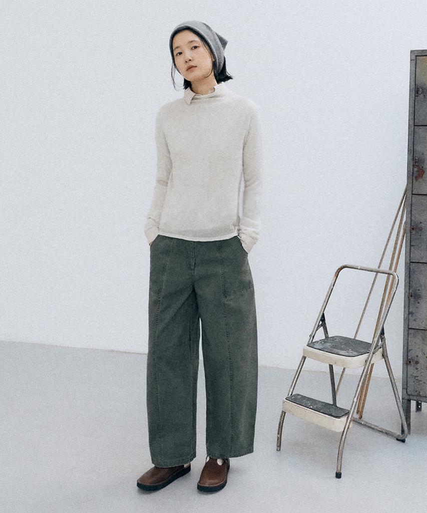 Monokeulom Dew Wholegarment Pullover (Ivory)