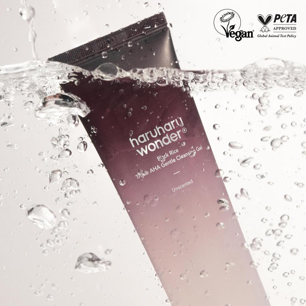 HARUHARU WONDER Black Rice Triple AHA Sanftes Reinigungsgel 100 ml