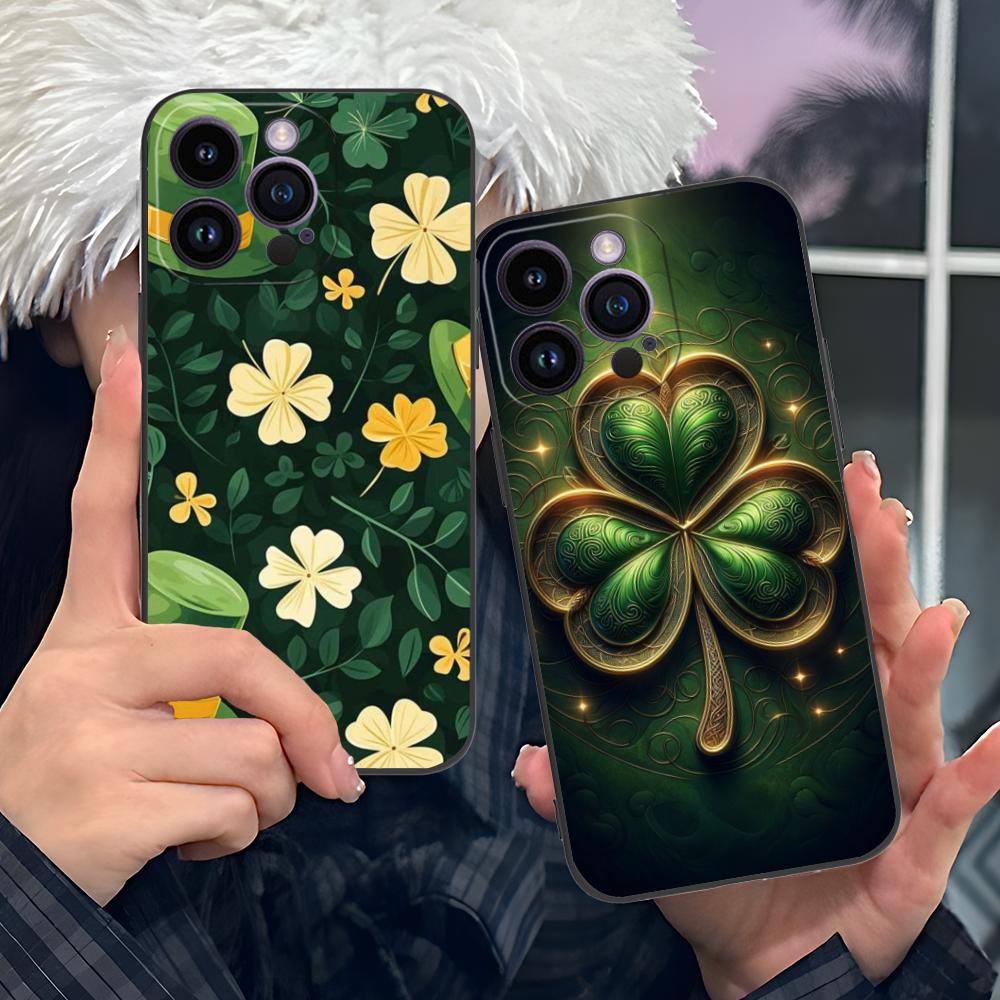 Saint Patrick's Day Mobile Phone Case for iPhone 17 16 15 14 13 12 11 X XR XS 8 7 Air Pro Max Plus Mini Colorful Cover Cover