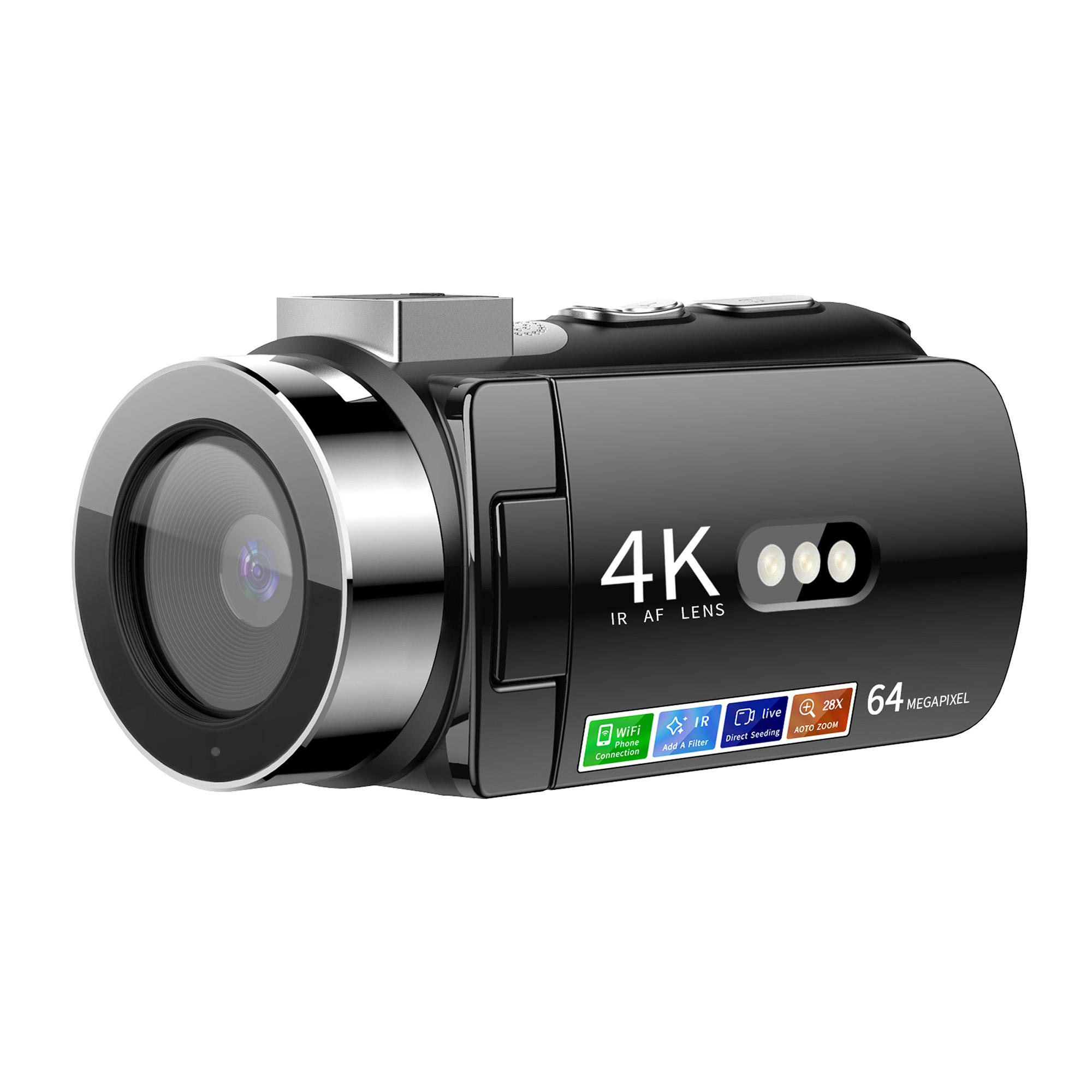 

D9 Wi-Fi Digital Camera 8G Night Vision Wireless Noise Reduction 4K Resolution 64MP Max Black
