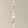 Sweet Clear Star Bead Charm Pendant Chain Phone Strap Pocket Keychain Strap Hangings Decoration for Key Bag Purse