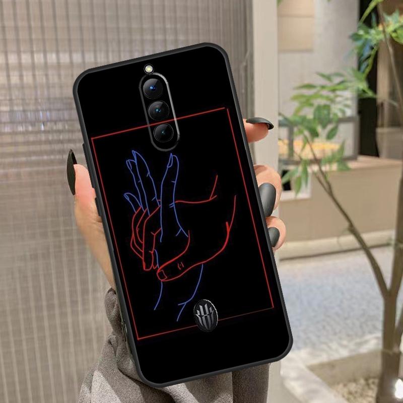 Neon Light Phone Case For Nubia Red Magic 6S 7S 8S Pro 5G 5S 6R Red Magic 6 7 8 Pro Plus Cover Coque