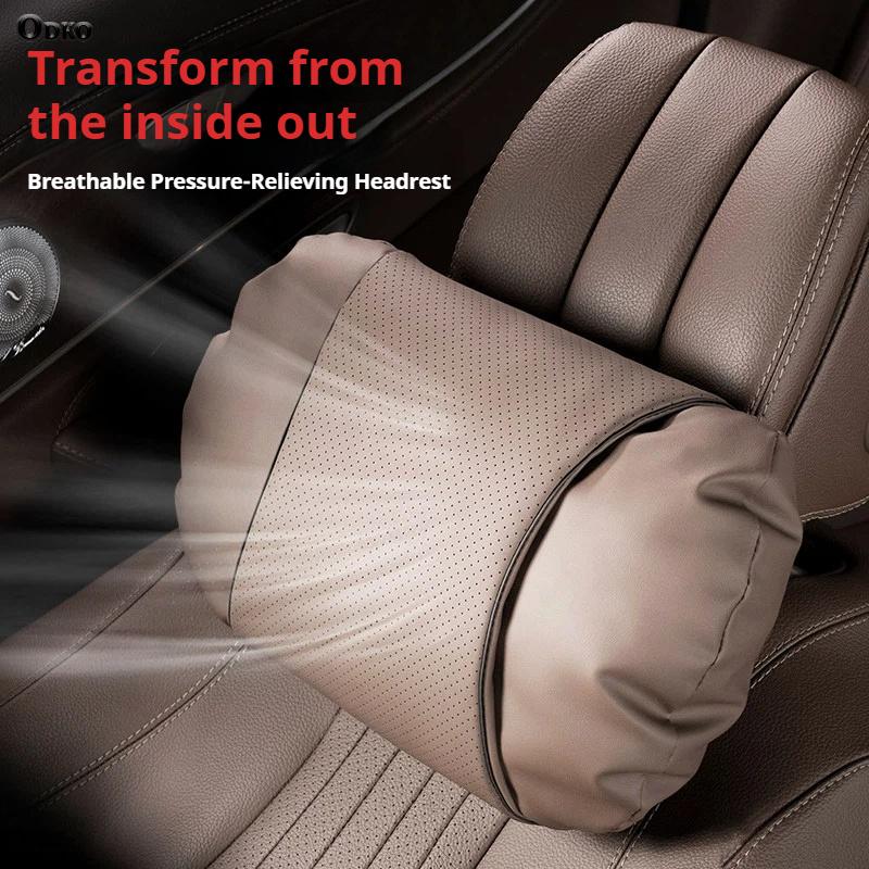 For BMW 2 Series F45 F46 F22 F23 F87 Car Seat Headrest Neck Pillow Cushion  Breathable Protect Relieve Neck Fatigue
