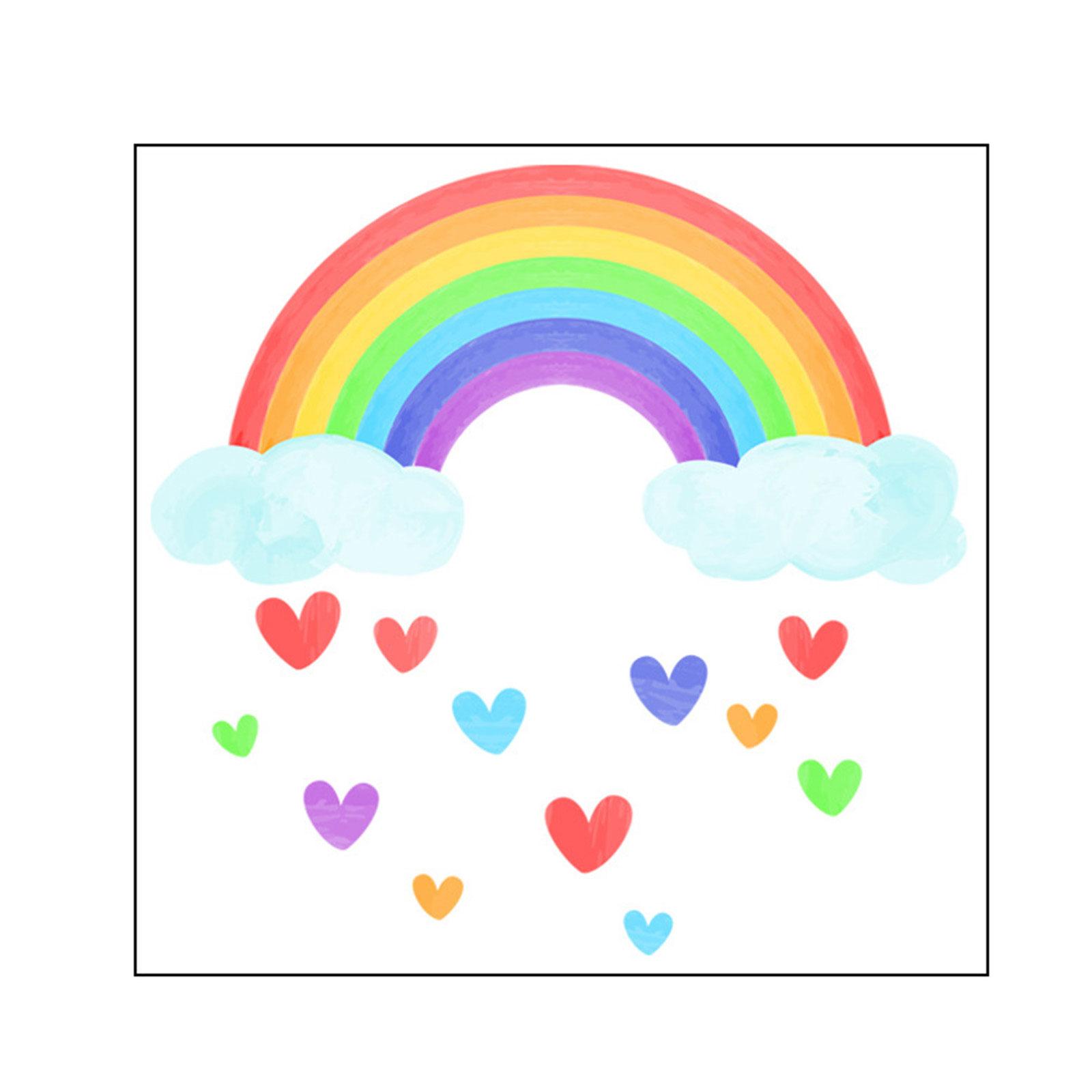 Luminous Rainbow Wall Sticker PVC Adhesive Ornaments Party Decoration for Window Wall Door Festival Decoration Accessory 1