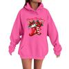 Women's Fashion Casual Long Sleeve Loose Christmas Print Hooded Sweatshirt