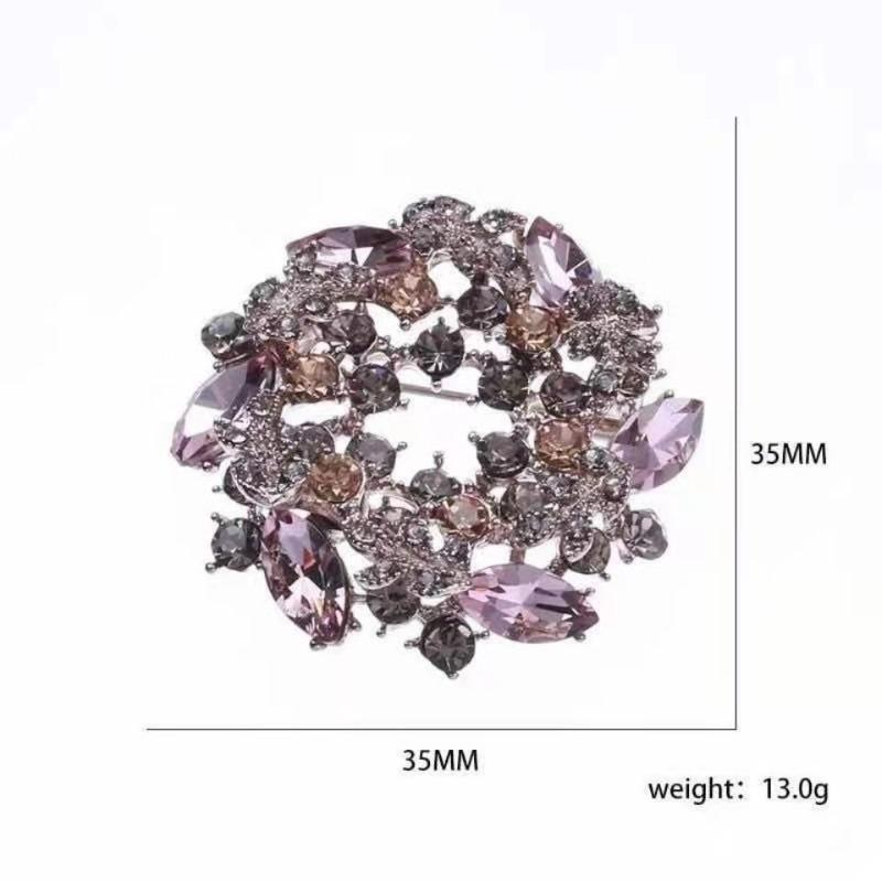 High End Flower Brooch Vintage Brooch Exquisite and Elegant Clothing Accessories Mother's Day Thanksgiving Women Enamel Pin