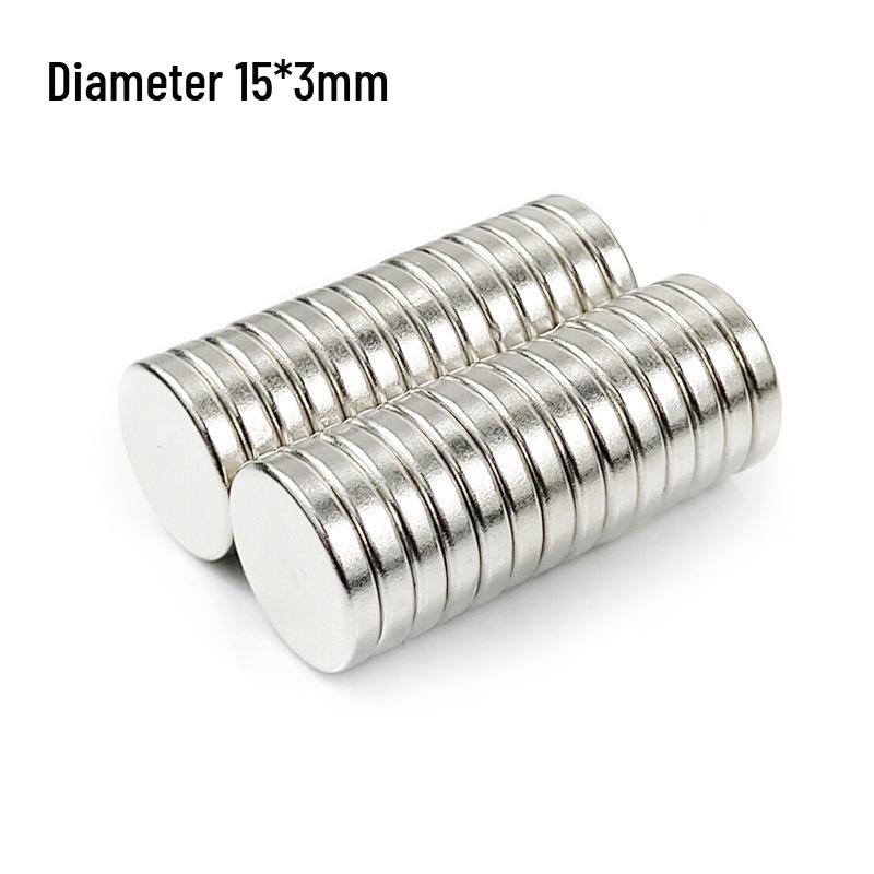 Neodymium Iron Boron Double-Sided Strong Suction Magnets for Fridges, Round and Square Shapes.