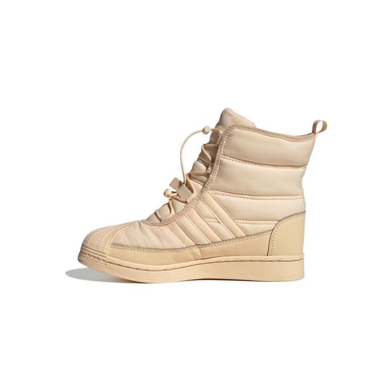 

Adidas Originals SUPERSTAR Comfortable Cushioning, Wear Resistant High top Kids Skateboarding Shoes Sand White IG2564 36⅔