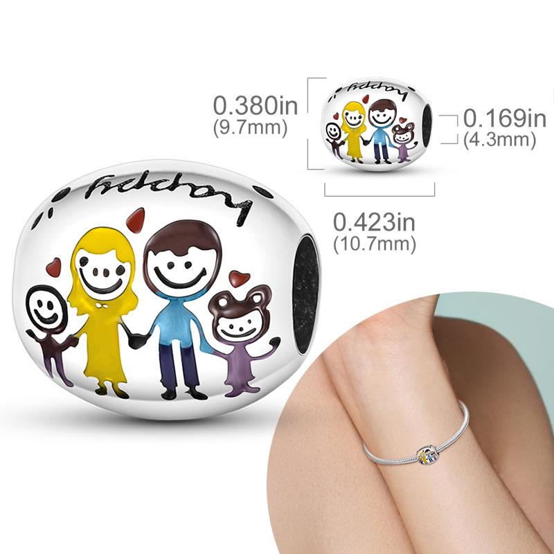 New 925 Silver Charm Bead Fit Original Bracelet Charms for Women Necklace DIY Jewelry Gift