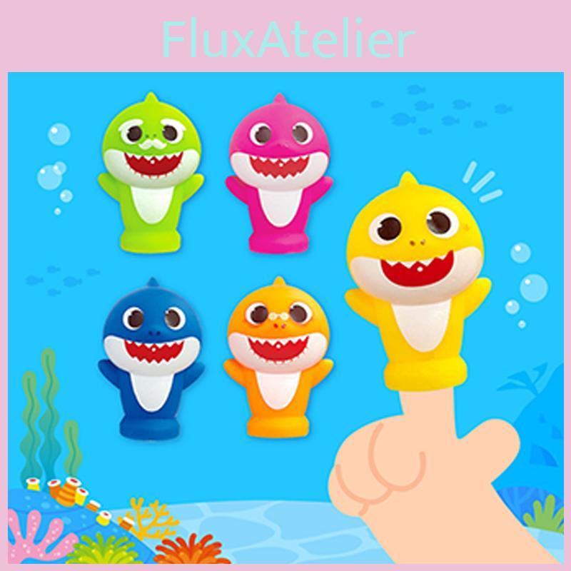 Baby Shark Cute Finger Puppet Safe Plastic Kids Toys Educational Gift Playtime