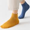 5Pair Men Combed Cotton Socks Short Breathable Odor proof and antibacterial Business Autumn and Winter for Male sock High Quality Size EU38-45