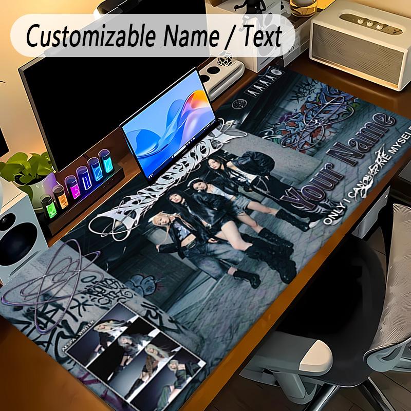 Large Mouse Padaespa Custom Name Text Personalized Desk Mat Non Slip Gaming Pad