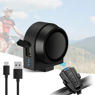 Bicycle Alarm Vibration Alarm Waterproof USB Charging Remote Control 110 dB Bike Motorcycle Alarm Security Protection