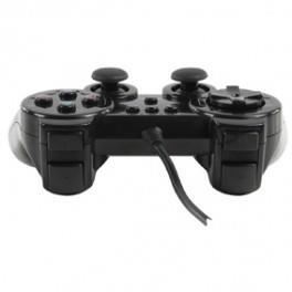 Comando de jogo - PS2 - Preto - Com fio - Vibração - Cartão